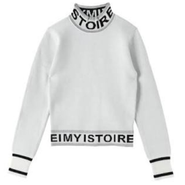 eimy istoire(エイミーイストワール)のeimyistoire ロゴニットプルオーバーのTOPSです🐻💕 レディースのトップス(ニット/セーター)の商品写真