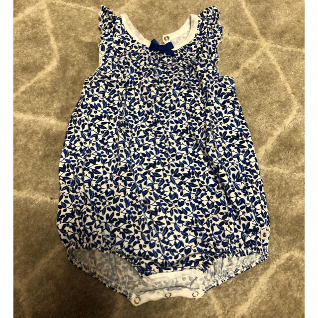 PETIT BATEAU(プチバトー)のプチバトー爽やかブルー✨ キッズ/ベビー/マタニティのベビー服(~85cm)(ロンパース)の商品写真