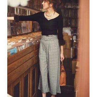 Arpege story限定ジャスグリッティーグレンチェックワイドパンツ 0