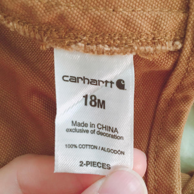 carhartt(カーハート)のcarhartt  オーバーオール キッズ/ベビー/マタニティのキッズ服男の子用(90cm~)(パンツ/スパッツ)の商品写真