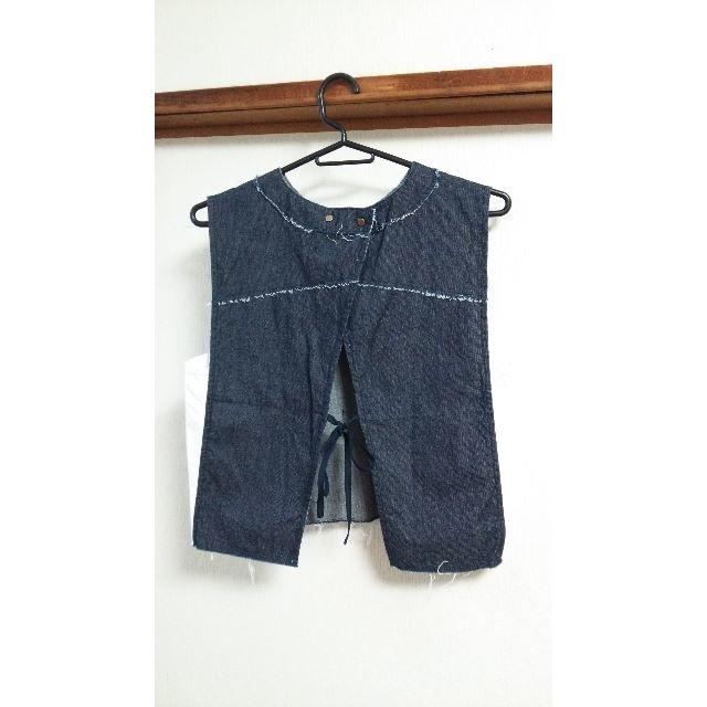 Ameri VINTAGE(アメリヴィンテージ)のDemi様専用初期ameri BLODK DENIM TOP インディゴ着用１回 レディースのトップス(シャツ/ブラウス(半袖/袖なし))の商品写真