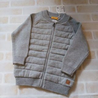 ザラキッズ(ZARA KIDS)のＺＡＲＡ　新品未使用　ジップアップ　ニット　ブルゾン　アウター　90(ジャケット/上着)