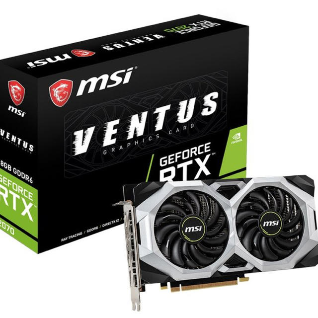 MSI GeForce RTX 2070 VENTUS 8GPC/タブレット