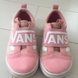 ヴァンズ(VANS)の(vivienne様専用)VANS スリッポンスニーカー ピンク 18cm(スニーカー)