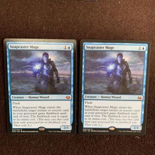 マジックザギャザリング(マジック：ザ・ギャザリング)のmtg 瞬唱の魔道士/Snapcaster Mage 2枚セット(シングルカード)