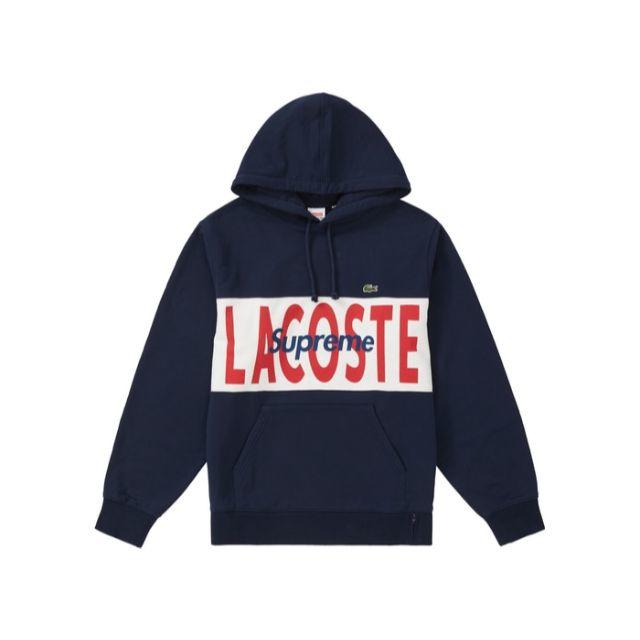 パーカー Supreme - Supreme Lacoste Panel Hooded Sweatshirt