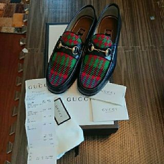 グッチ(Gucci)のGUCCI ホース ビット ローファー size  9 ビー ハチ 蜂 レザー(ドレス/ビジネス)