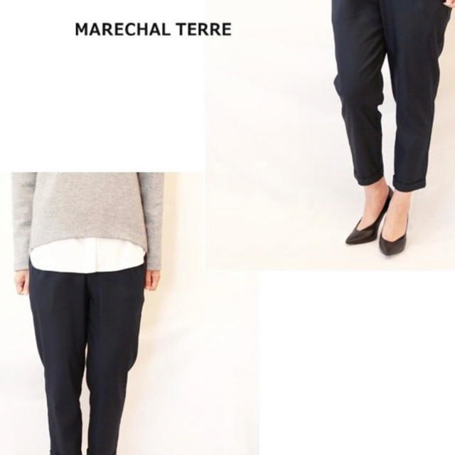 パンツMARECHAL TERRE マルシャルテル テンセルツイルギャザーパンツ