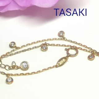 タサキ(TASAKI)のTASAKI田崎真珠♡ダイヤモンドステーションブレスレットK18(ブレスレット/バングル)