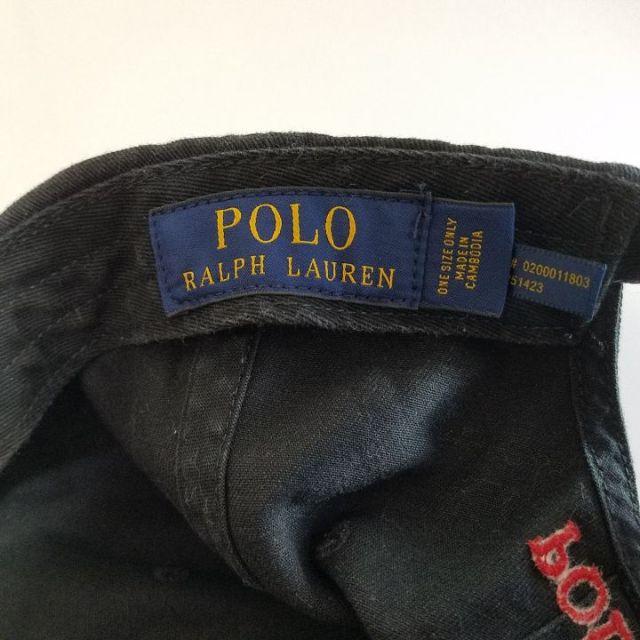 POLO RALPH LAUREN(ポロラルフローレン)のPOLO ラルフローレン キャップ 黒 メンズの帽子(キャップ)の商品写真