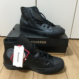 コンバース(CONVERSE)のコンバース レザー ハイカット スニーカー 箱付き(スニーカー)