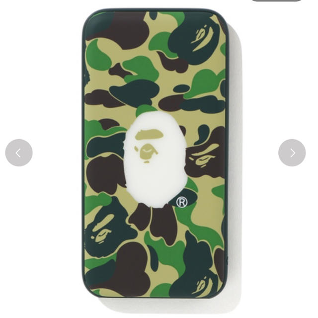 A BATHING APE(アベイシングエイプ)のape bape abc camo power bank green 新品 スマホ/家電/カメラのスマートフォン/携帯電話(バッテリー/充電器)の商品写真