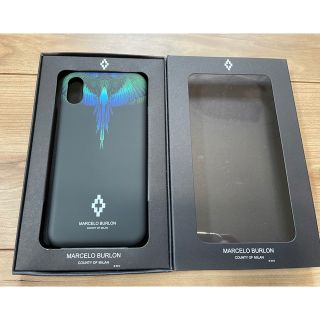 マルセロブロン(MARCELO BURLON)のMARCELO BURLON BLUE wing X iPhoneX ケース(iPhoneケース)