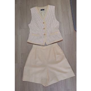 事務服１５号☆9 to 5☆ベスト&キュロット２点セット(中古品)♡値下げ可♡(キュロット)