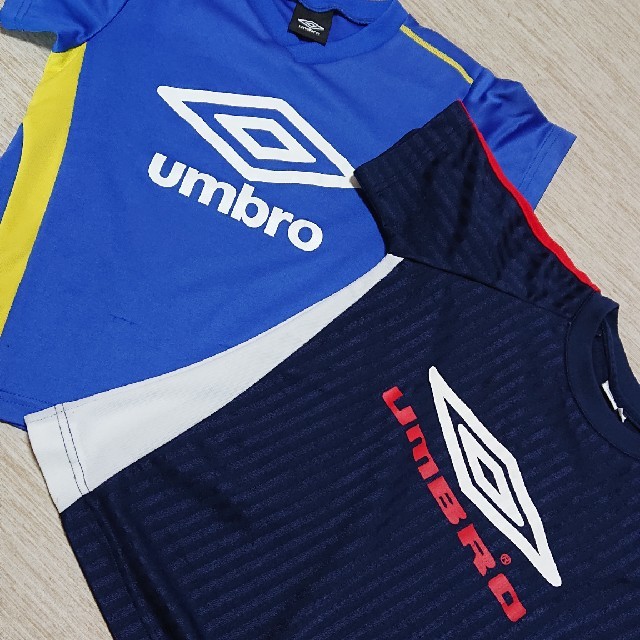 UMBRO(アンブロ)のｱﾝﾌﾞﾛ umbro サッカー Ｔシャツ 130  2枚セット キッズ/ベビー/マタニティのキッズ服男の子用(90cm~)(Tシャツ/カットソー)の商品写真