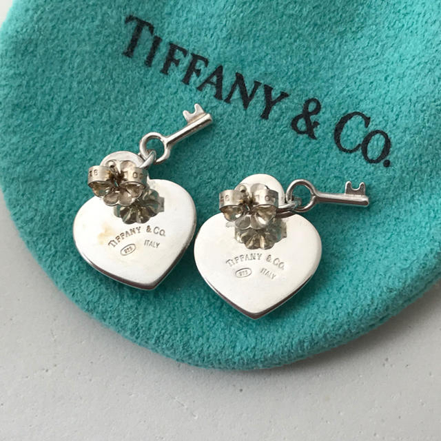 Tiffanyハート＆キー ピアス