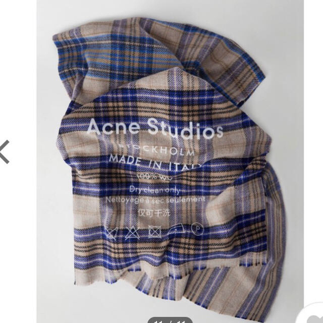 ACNE(アクネ)のAcne Studiosチェック柄ストール レディースのファッション小物(マフラー/ショール)の商品写真