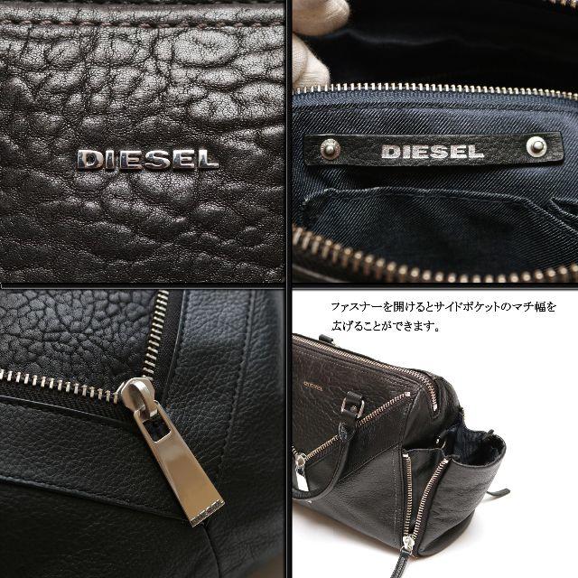 DIESEL(ディーゼル)の◇ディーゼル◇ ファスナー / ブラック レザー / ハンドバッグ レディースのバッグ(ハンドバッグ)の商品写真