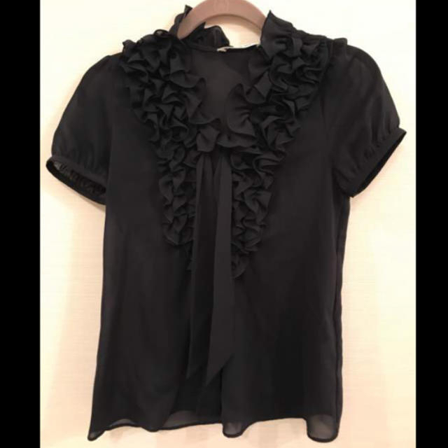 M-premier(エムプルミエ)のエムプルミエ ブラック★シャツ レディースのトップス(シャツ/ブラウス(半袖/袖なし))の商品写真