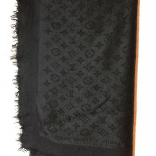 ルイヴィトン(LOUIS VUITTON)の【正規品】☆★ルイヴィトン★☆   大判ストール モノグラム     ノアール♡(マフラー/ショール)