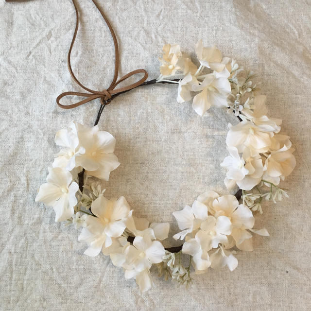 flower crown 《ivory》 キッズ/ベビー/マタニティのこども用ファッション小物(その他)の商品写真