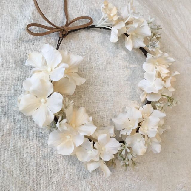 flower crown 《ivory》 キッズ/ベビー/マタニティのこども用ファッション小物(その他)の商品写真