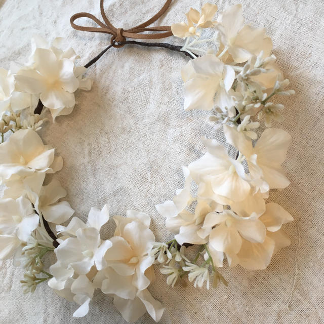 flower crown 《ivory》 キッズ/ベビー/マタニティのこども用ファッション小物(その他)の商品写真