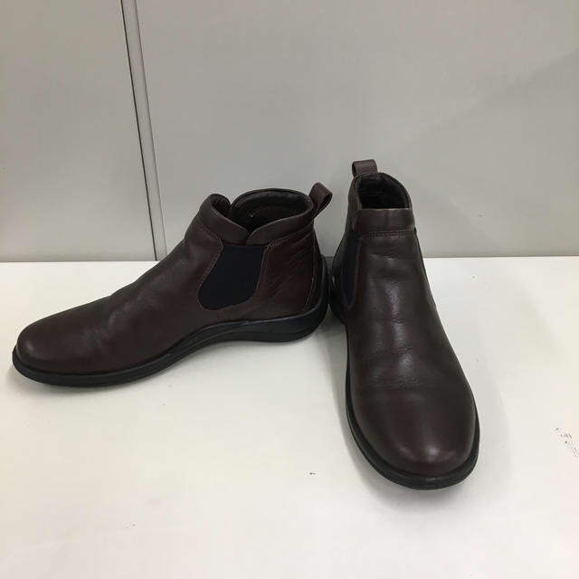 eccoエコーのショートブーツ茶色 - ブーティ