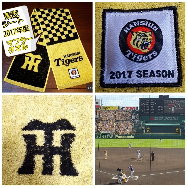 阪神タイガース(ハンシンタイガース)の★新品・未使★阪神タイガース★甲子園シーズンシート限定★非売品タオル★②枚セット スポーツ/アウトドアの野球(応援グッズ)の商品写真