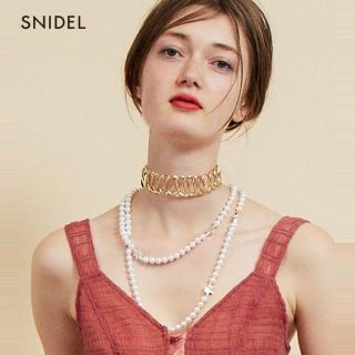 スナイデル(SNIDEL)の新品タグ付SNIDEL コットンパールネックレス(ネックレス)