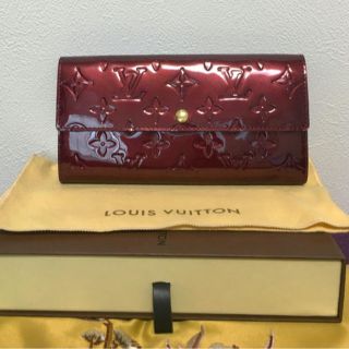 ルイヴィトン(LOUIS VUITTON)のルイヴィトン  レディース モノグラム ヴェルニ パープル長財布(財布)