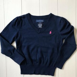 ラルフローレン(Ralph Lauren)の専用です。Vネックニット ラルフローレン 3T 女児 美品(ニット)