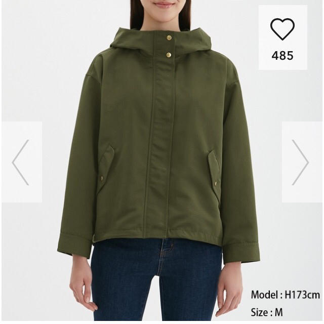 gu 22aw マウンテンパーカ OLIVE レディース XXL