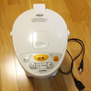 ゾウジルシ(象印)の最終値下げ　象印　電動ポット　型番CD-XC22-WA　2.2L ホワイト(電気ポット)