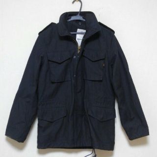 アルファインダストリーズ(ALPHA INDUSTRIES)のアルファ M-65 TIGHT フィールドジャケット【ブラック★S-Tsize】(ミリタリージャケット)