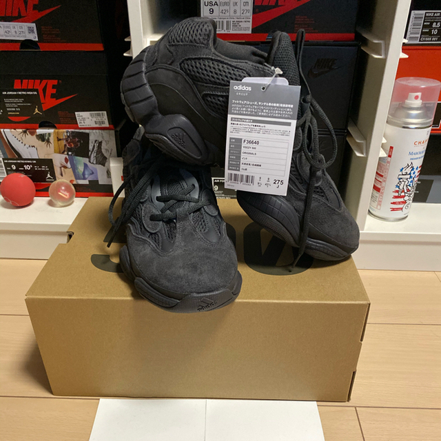 【新品未使用】YEEZY BOOST 500 UTILITY BLACK27.5