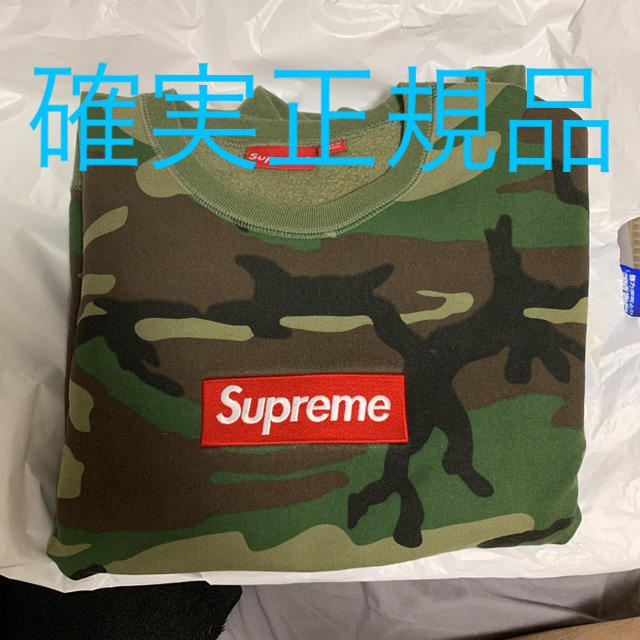 正規品！ supreme box logo crew neck カモのサムネイル