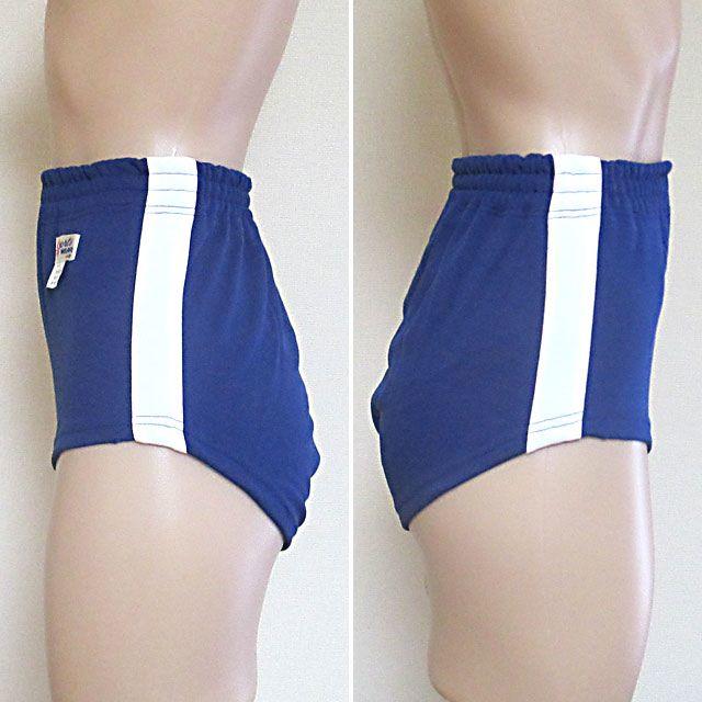 体操服 ブルマー☆スポーツウェア☆日本製☆花紺×白☆Mサイズ 体操服 ブルマー☆スポーツウェア☆日本製☆花紺×白☆Mサイズ