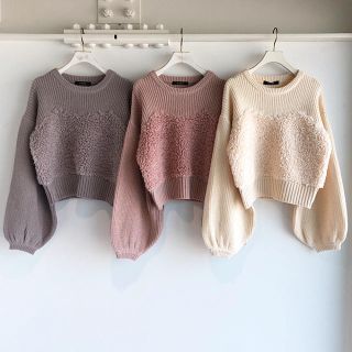 ダブルクローゼット(w closet)のw closet ダブルクローゼット ニット 白(ニット/セーター)