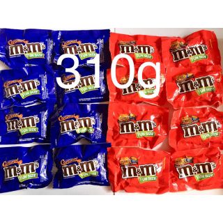 エムアンドエム(M&M)の日本未発売のm&m's のピーナッツバターとキャラメル味 のセット(菓子/デザート)