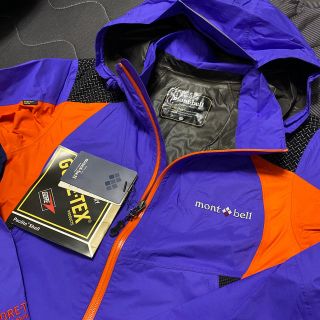 モンベル(mont bell)のmont-bell モンベルGORE-TEX ジャケット L 紫ゴアテックス(登山用品)