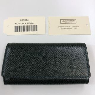 ルイヴィトン(LOUIS VUITTON)の美品！LOUIS VUITTON タイガ ミュルティクレ4 4連キーケース(キーケース)