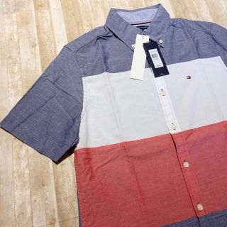 トミーヒルフィガー(TOMMY HILFIGER)の新品未使用 タグ付き トミー 3色 半袖 シャツ XSサイズ(シャツ)