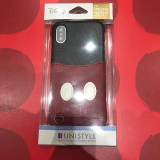 ディズニー(Disney)の【新品未使用】ミッキーマウス スマホケース 【iPhone X】(iPhoneケース)