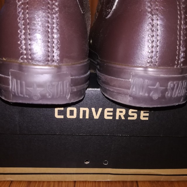 CONVERSE(コンバース)のCONVERSEハイカットレザー　ブラウン メンズの靴/シューズ(スニーカー)の商品写真