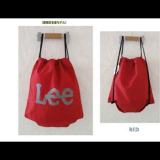 リー(Lee)の新品★Lee★ナップサック★レッド(リュックサック)