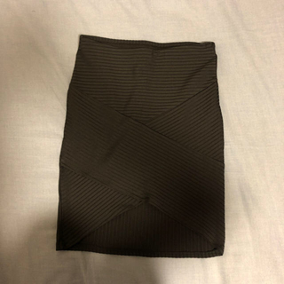 エイチアンドエム(H&M)のタイトミニスカート XSサイズ ブラック(ミニスカート)