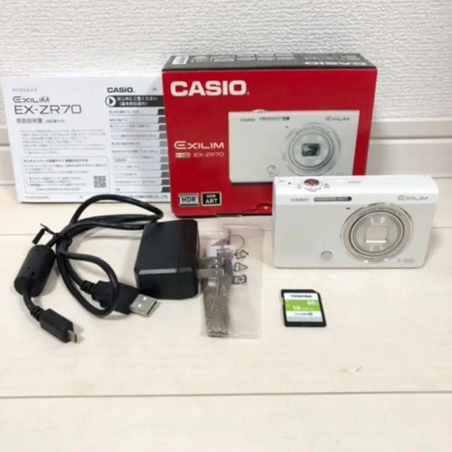 CASIO デジタルカメラ EX-ZR70  美品スマホ/家電/カメラ