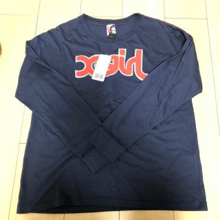 エックスガール(X-girl)のX-girl ロンT 長袖　ネイビー(Tシャツ(長袖/七分))