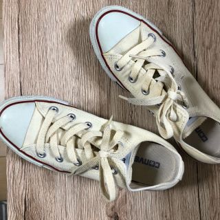 コンバース(CONVERSE)のコンバース 生成り ベージュ スニーカー 23(スニーカー)